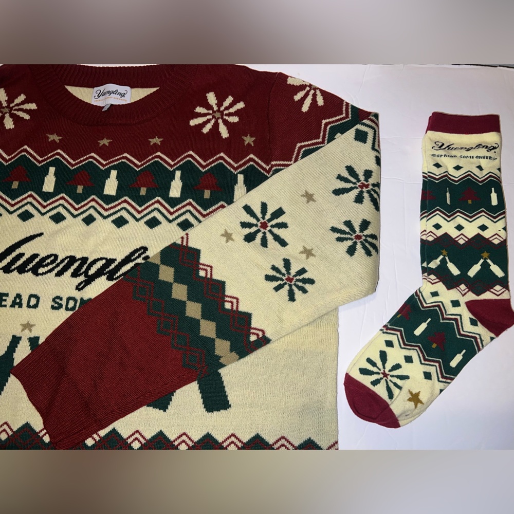 Yuengling Christmas Sweater & Sock Set